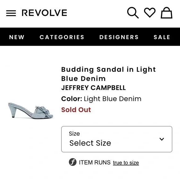 New: Jeffrey Campbell Budding Light Wash Denim. Size 6.5 - Picture 13 of 13